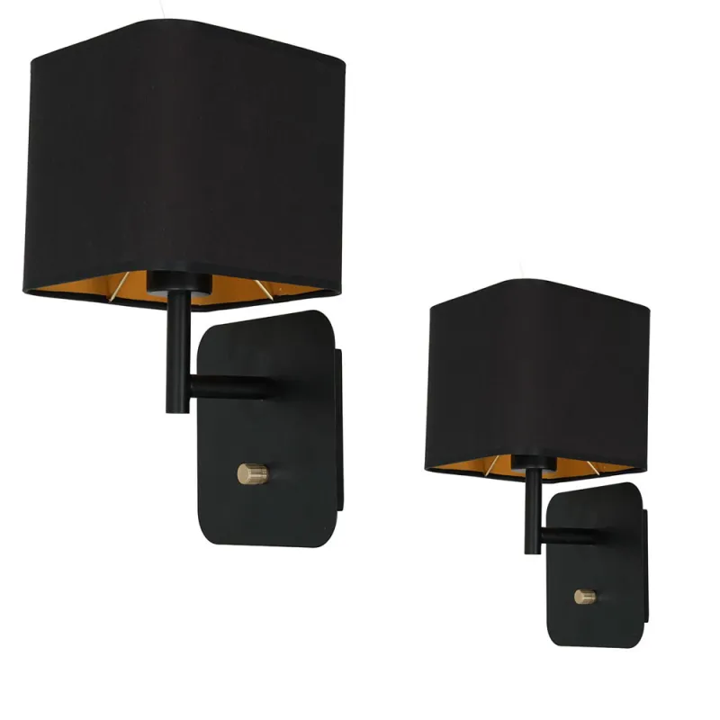 Aplica NAPOLI BLACK Milagro Modern, E27, Negru, ML6365, Polonia