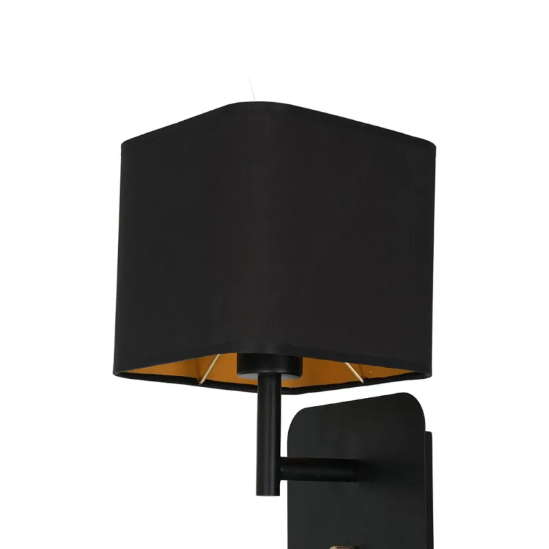 Aplica NAPOLI BLACK Milagro Modern, E27, Negru, ML6365, Polonia