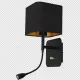 Aplica de Citit NAPOLI BLACK Milagro Modern, E27/Led, Negru, ML6366, Polonia