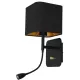 Aplica de Citit NAPOLI BLACK Milagro Modern, E27/Led, Negru, ML6366, Polonia