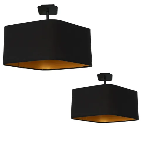 Plafoniera NAPOLI BLACK Milagro Modern, E27, Negru, ML6367, Polonia