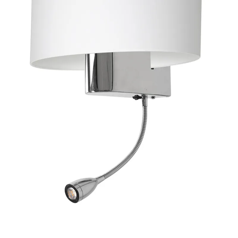 Aplica Citit CASINO WHITE Milagro Modern, E27/Led, Argintiu, ML6372, Polonia