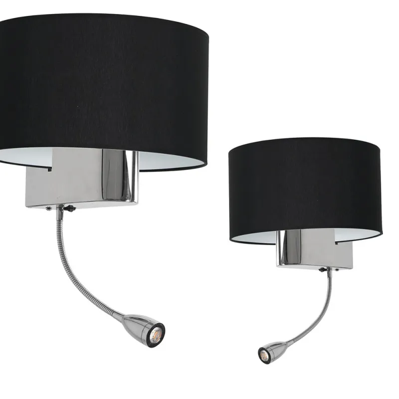 Aplica Citit CASINO BLACK Milagro Modern, E27/Led, Argintiu, ML6378, Polonia