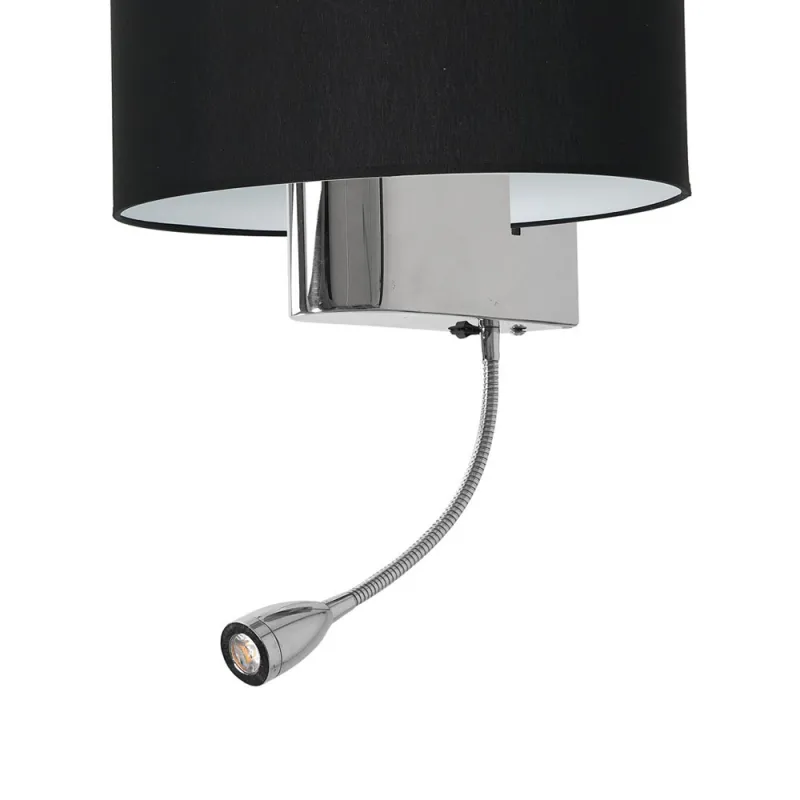 Aplica Citit CASINO BLACK Milagro Modern, E27/Led, Argintiu, ML6378, Polonia