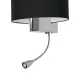 Aplica Citit CASINO BLACK Milagro Modern, E27/Led, Argintiu, ML6378, Polonia