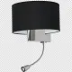Aplica Citit CASINO BLACK Milagro Modern, E27/Led, Argintiu, ML6378, Polonia