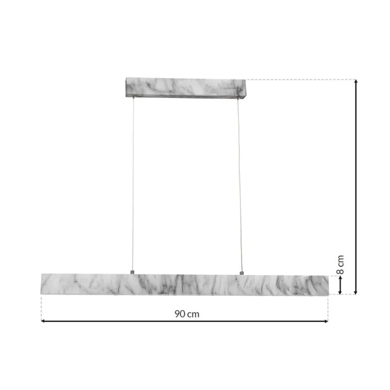Suspensie PIERCE Milagro Modern, LED, Marmura, ML6476, Polonia