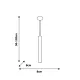 Pendul JOKER WHITE Milagro Modern, GU10, Alb, MLP1347, Polonia