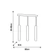 Suspensie JOKER WHITE Milagro Modern, GU10, Alb, MLP1348, Polonia