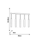 Suspensie JOKER WHITE Milagro Modern, GU10, Alb, MLP1412, Polonia