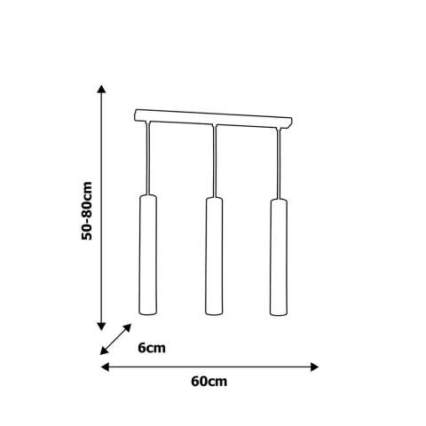 Suspensie JOKER BLACK Milagro Modern, GU10, Negru, MLP1414, Polonia