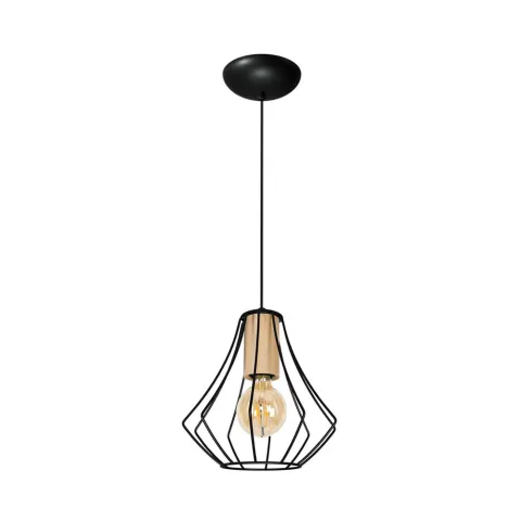 Pendul WILL BLACK Milagro Modern, E27, Natural/Negru, MLP4188, Polonia