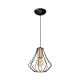 Pendul WILL BLACK Milagro Modern, E27, Natural/Negru, MLP4188, Polonia