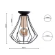 Plafoniera WILL BLACK Milagro Modern, E27, Natural/Negru, MLP4189, Polonia