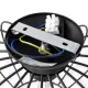 Plafoniera KRONOS BLACK Milagro Modern, E14, Negru, MLP4425, Polonia