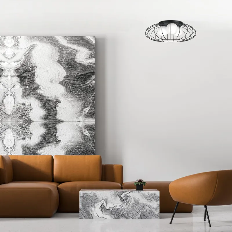 Plafoniera KRONOS BLACK Milagro Modern, E14, Negru, MLP4426, Polonia