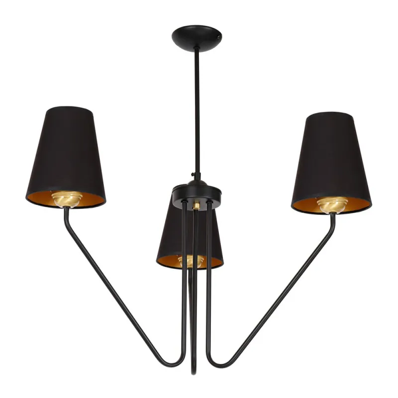 Candelabru VICTORIA BLACK Milagro Modern, E27, Auriu, MLP4912, Polonia