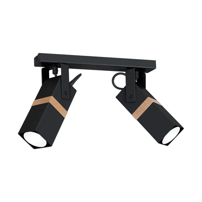 Lustra Plafon VIDAR BLACK Milagro Modern, GU10, Negru, MLP5401, Polonia