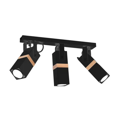 Lustra Plafon VIDAR BLACK Milagro Modern, GU10, Negru, MLP5402, Polonia