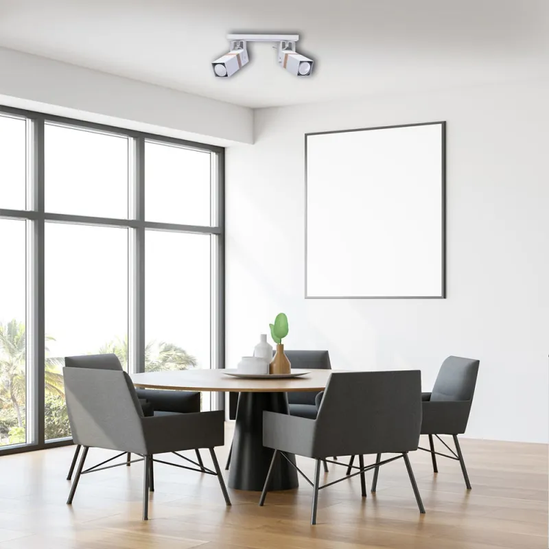 Lustra Plafon VIDAR WHITE Milagro Modern, GU10, Alb, MLP5406, Polonia