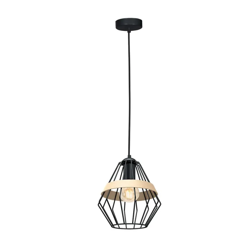 Pendul CLIFF BLACK Milagro Modern, E27, Negru, MLP5524, Polonia