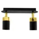 Lustra Plafon JOKER BLACK/GOLD Milagro Modern, GU10, Auriu/Negru, MLP6124, Polonia