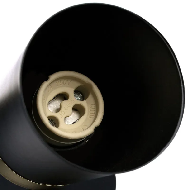 Lustra Plafon JOKER BLACK/GOLD Milagro Modern, GU10, Auriu/Negru, MLP6124, Polonia