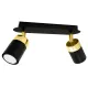 Lustra Plafon JOKER BLACK/GOLD Milagro Modern, GU10, Auriu/Negru, MLP6124, Polonia