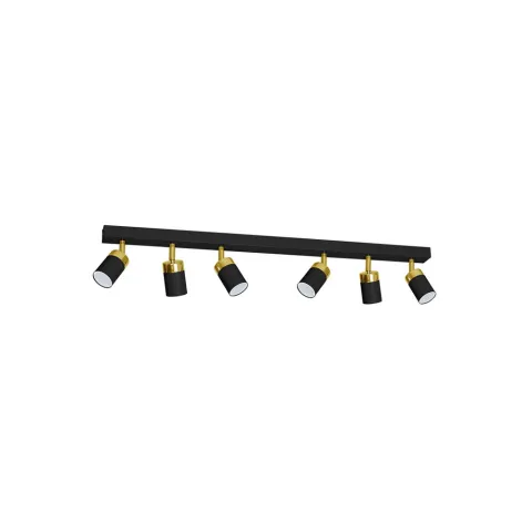Lustra Plafon JOKER BLACK/GOLD Milagro Modern, GU10, Negru, MLP6126, Polonia