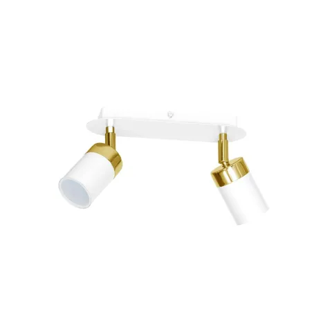 Lustra Plafon JOKER WHITE/GOLD Milagro Modern, GU10, Alb/Auriu, MLP6129, Polonia