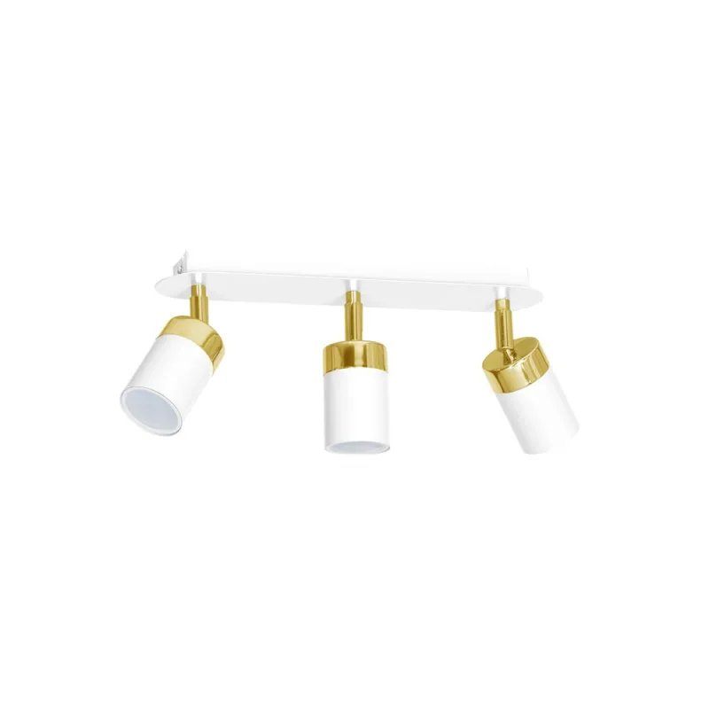Lustra Plafon JOKER WHITE/GOLD Milagro Modern, GU10, Alb/Auriu, MLP6130, Polonia