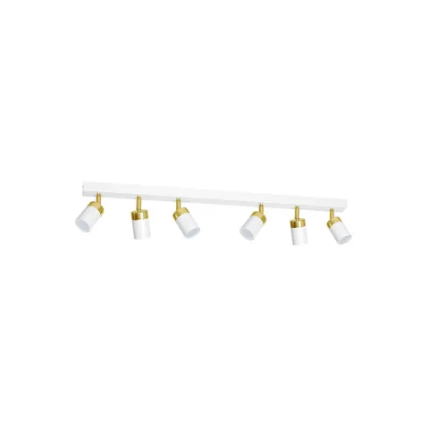 Lustra Plafon JOKER WHITE/GOLD Milagro Modern, GU10, Alb/Auriu, MLP6131, Polonia