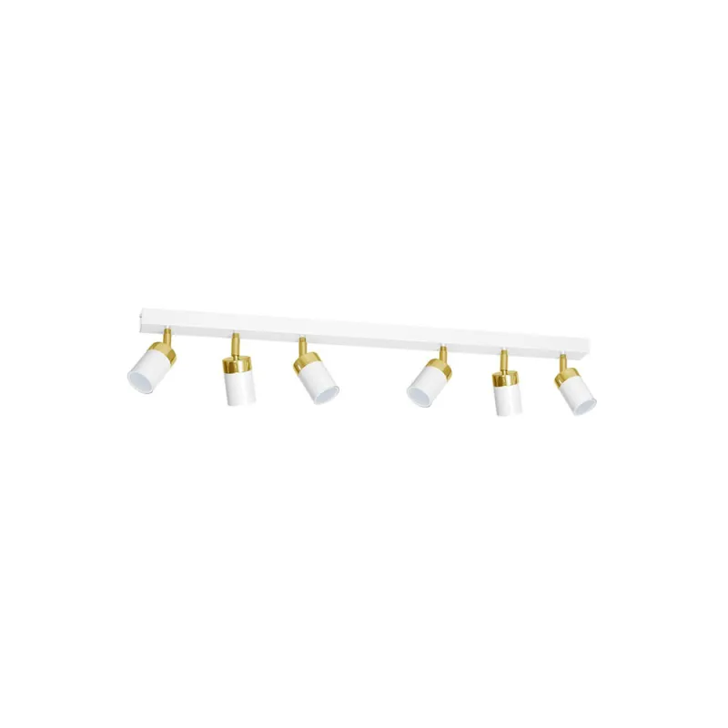 Lustra Plafon JOKER WHITE/GOLD Milagro Modern, GU10, Alb/Auriu, MLP6131, Polonia