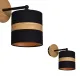 Aplica TERRA Milagro Modern, E27, Natural/Negru, MLP6289, Polonia