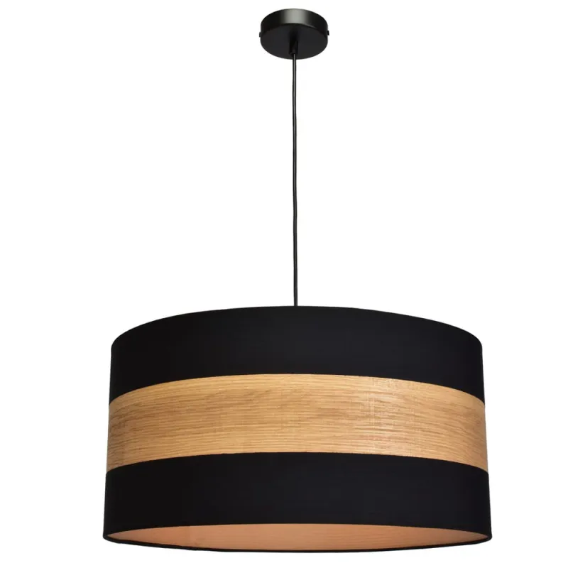Pendul TERRA Milagro Modern, E27, Natural/Negru, MLP6290, Polonia
