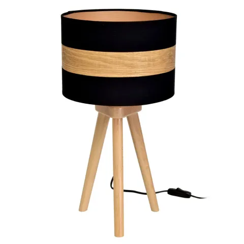 Veioza TERRA Milagro Modern, E27, Natural/Negru, MLP6292, Polonia