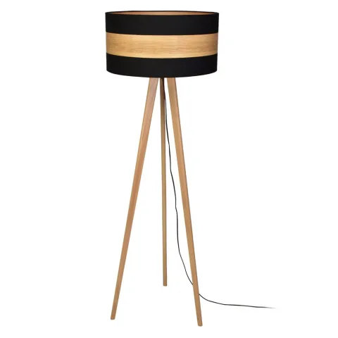 Lampadar TERRA Milagro Modern, E27, Natural/Negru, MLP6293, Polonia