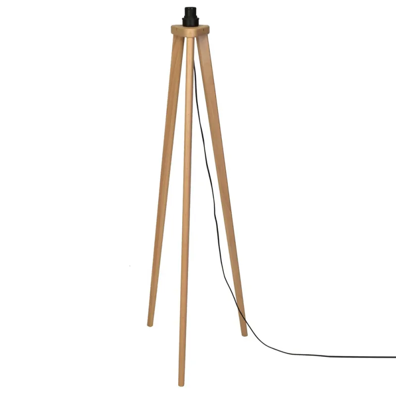 Lampadar TERRA Milagro Modern, E27, Natural/Negru, MLP6293, Polonia