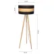 Lampadar TERRA Milagro Modern, E27, Natural/Negru, MLP6293, Polonia