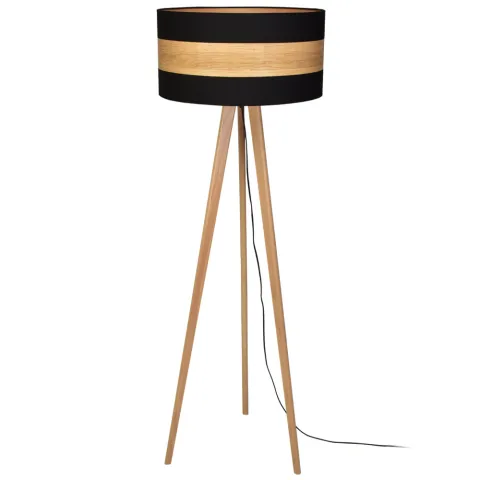 Lampadar TERRA Milagro Modern, E27, Natural/Negru, MLP6293, Polonia