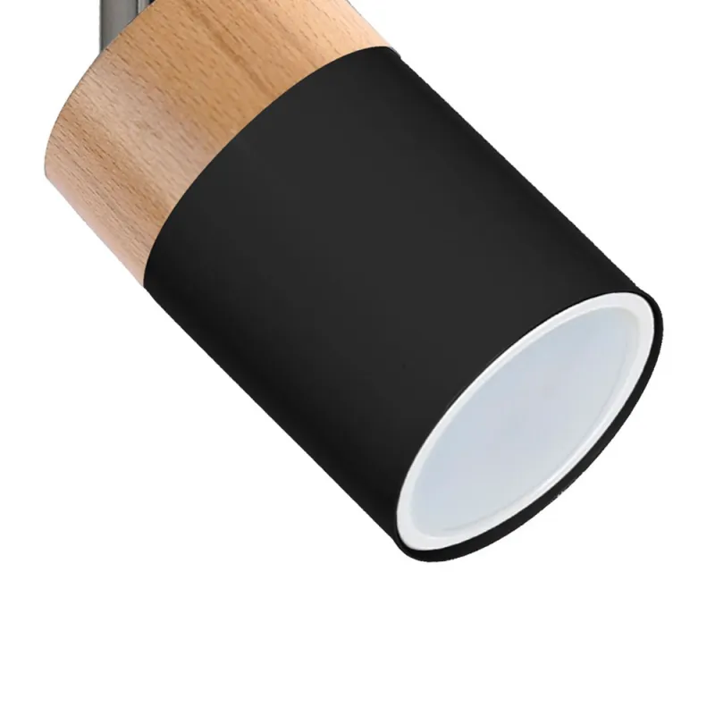 Aplica JOKER BLACK WOOD Milagro Modern, GU10, Natural/Negru, MLP6303, Polonia