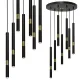 Suspensie MONZA Milagro Modern, G9, Auriu/Negru, MLP6385, Polonia