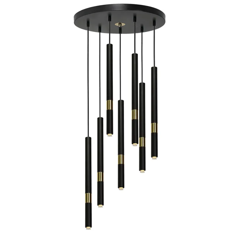 Suspensie MONZA Milagro Modern, G9, Auriu/Negru, MLP6385, Polonia