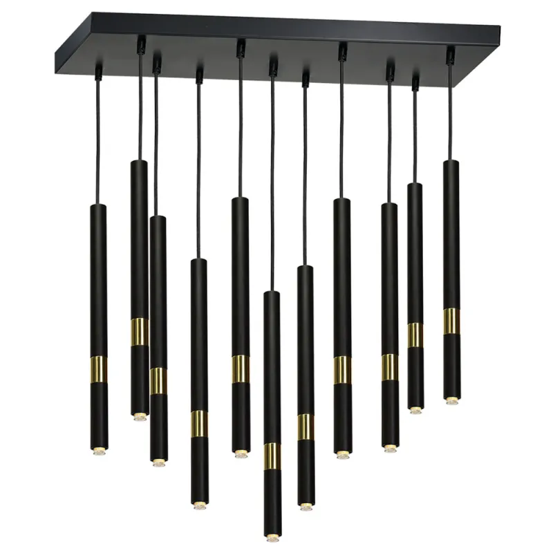 Candelabru MONZA Milagro Modern, G9, Auriu/Negru, MLP6386, Polonia