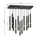 Candelabru MONZA Milagro Modern, G9, Auriu/Negru, MLP6386, Polonia