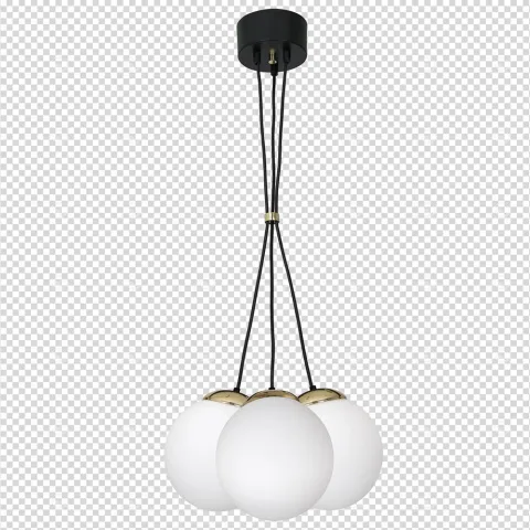 Suspensie SPARTA Milagro Modern, E14, Auriu/Negru, MLP6499, Polonia