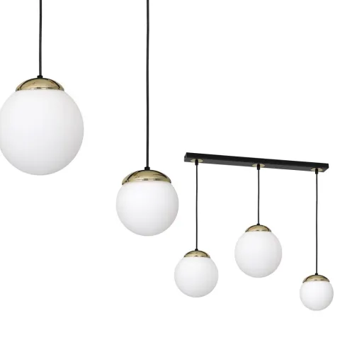 Suspensie SPARTA Milagro Modern, E14, Auriu/Negru, MLP6500, Polonia