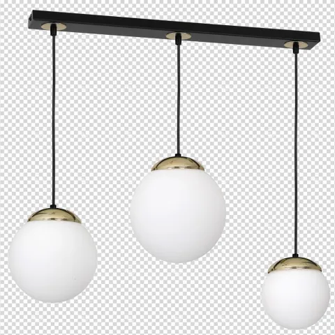 Suspensie SPARTA Milagro Modern, E14, Auriu/Negru, MLP6500, Polonia