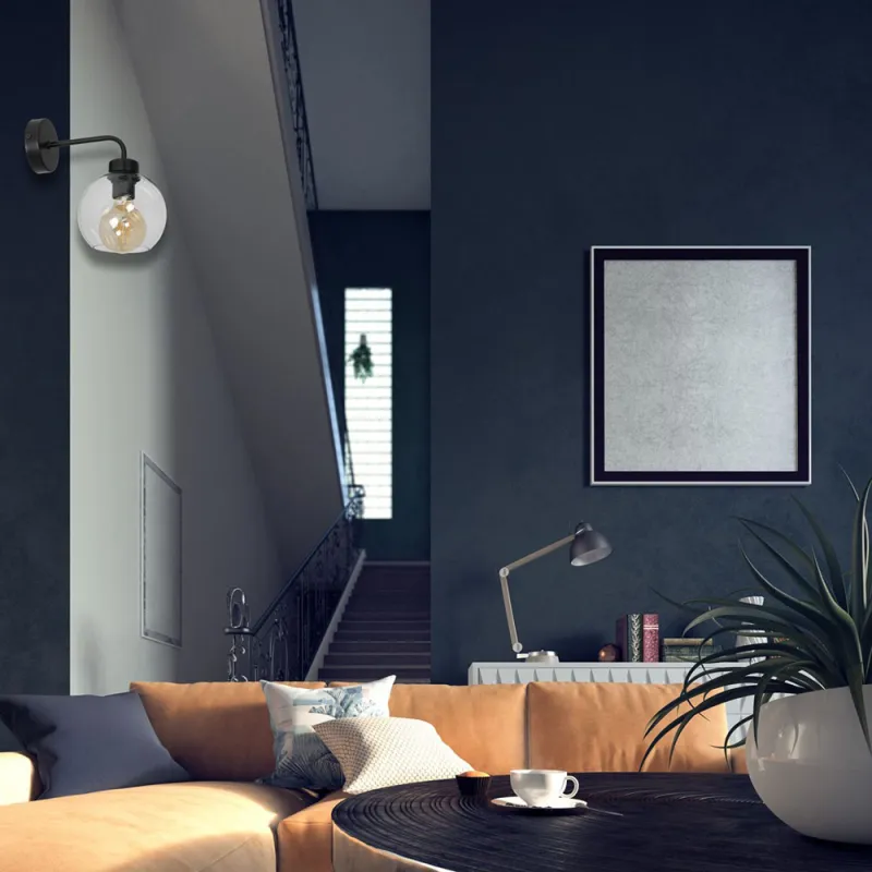 Aplica SOFIA Milagro Modern, E27, Negru, MLP6570, Polonia