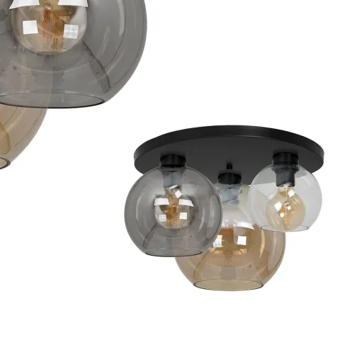 Plafoniera SOFIA Milagro Modern, E27, Negru, MLP6589, Polonia